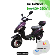 Bicicleta Eléctrica Smart SN 350W PLOMO