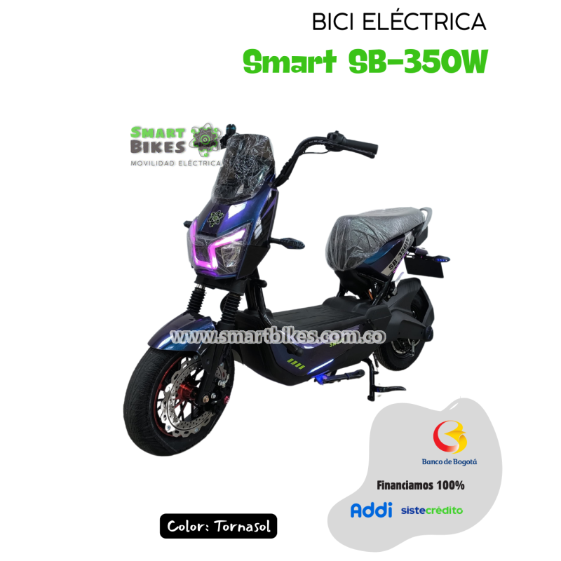 Bicicleta Eléctrica Smart SB 350W PLOMO