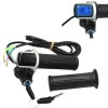 Acelerador con indicador de carga y switch| Bicicletas Motos Eléctricas